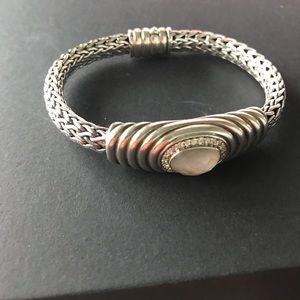 John Hardy 925 silver moonstone bracelet
